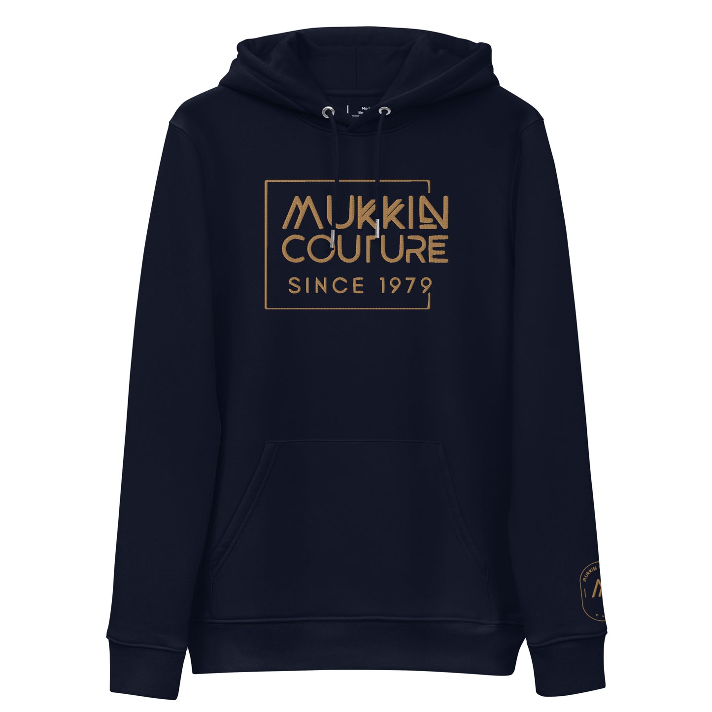 Sudadera con capucha eco con logo bordado