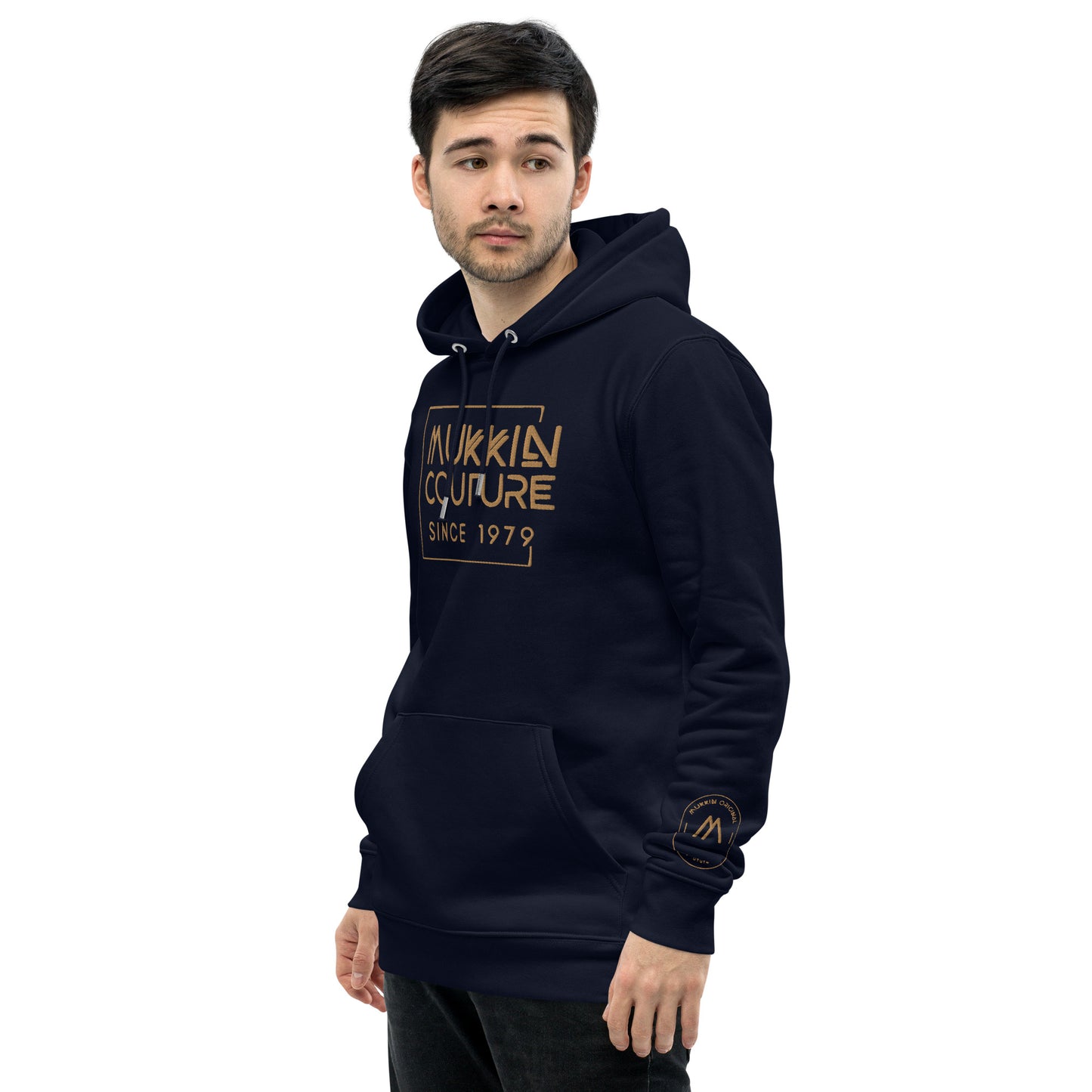 Sudadera con capucha eco con logo bordado