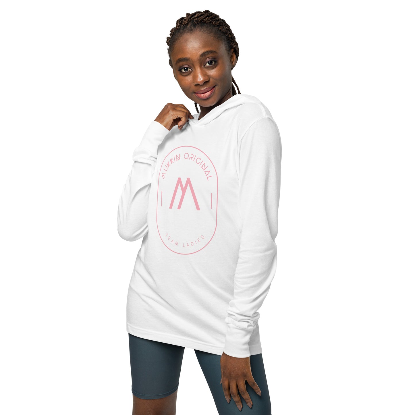 Women's long sleeved hooded t-shirt