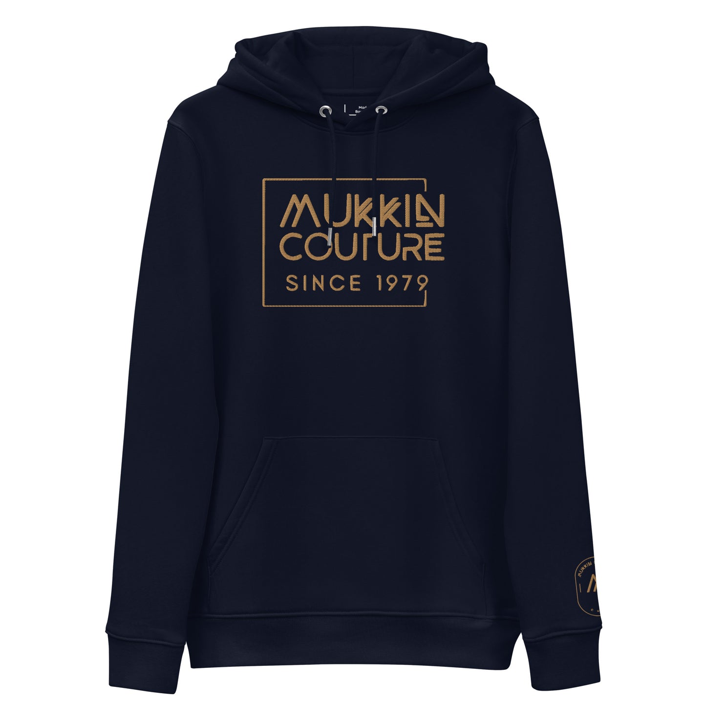 Essential eco hooded sweatshirt with embroidered logo