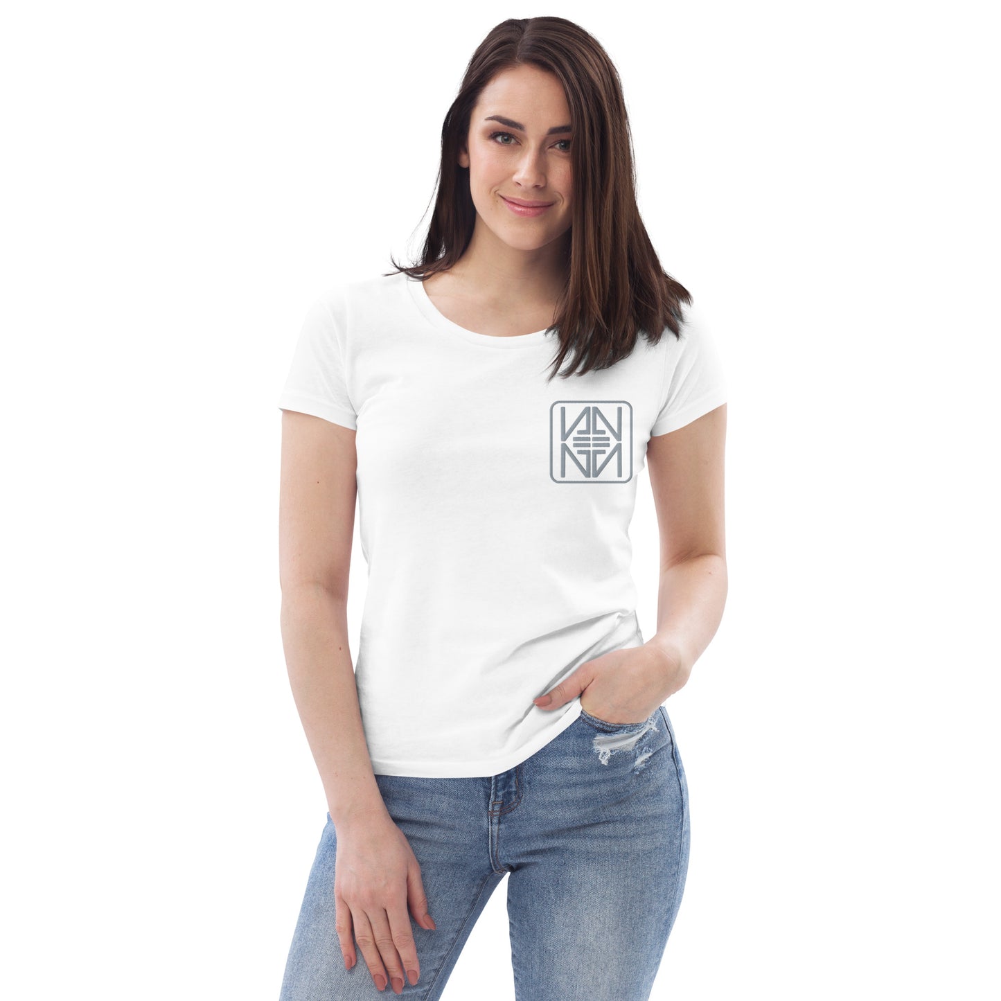 Camiseta ecológica ajustada para mujer