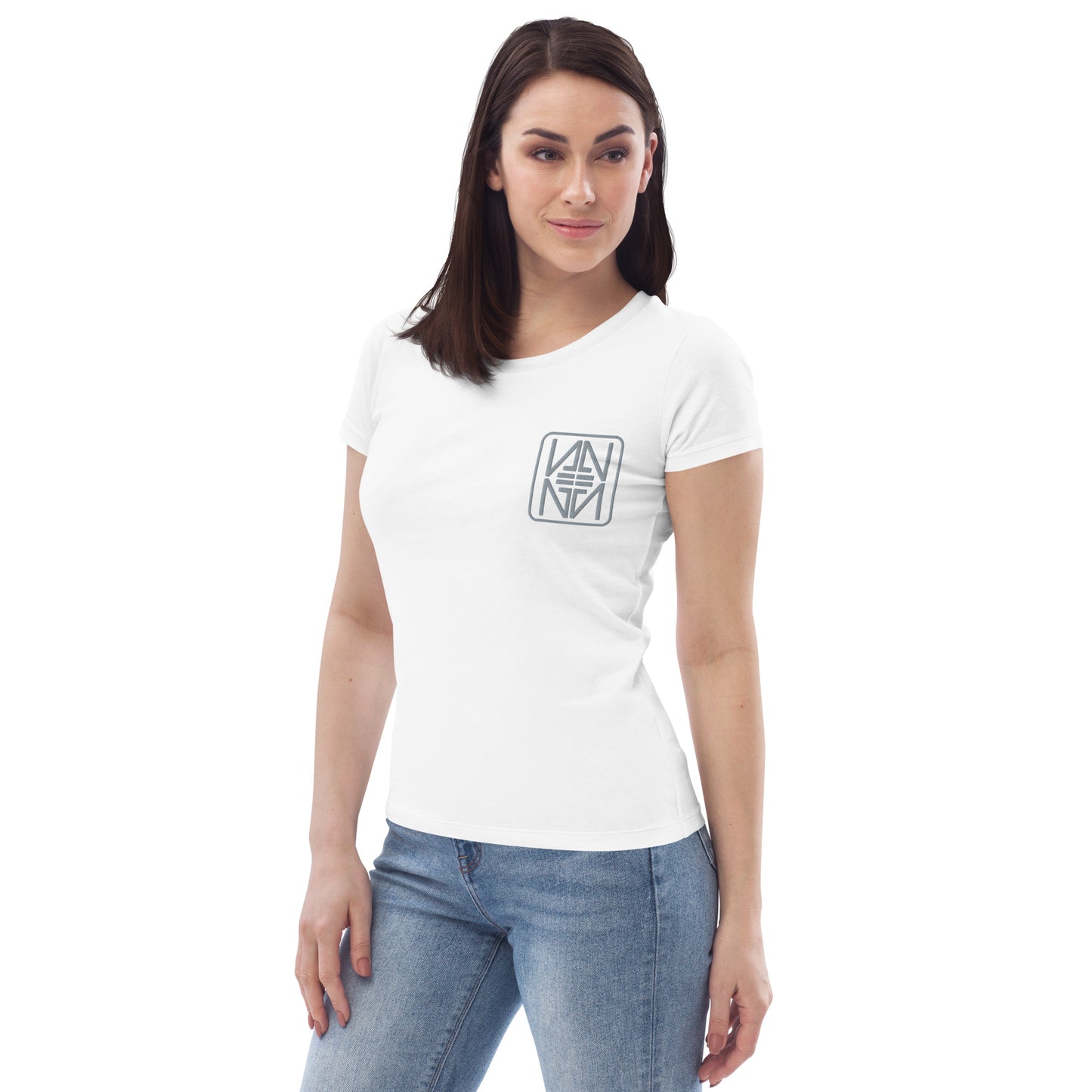 Camiseta ecológica ajustada para mujer