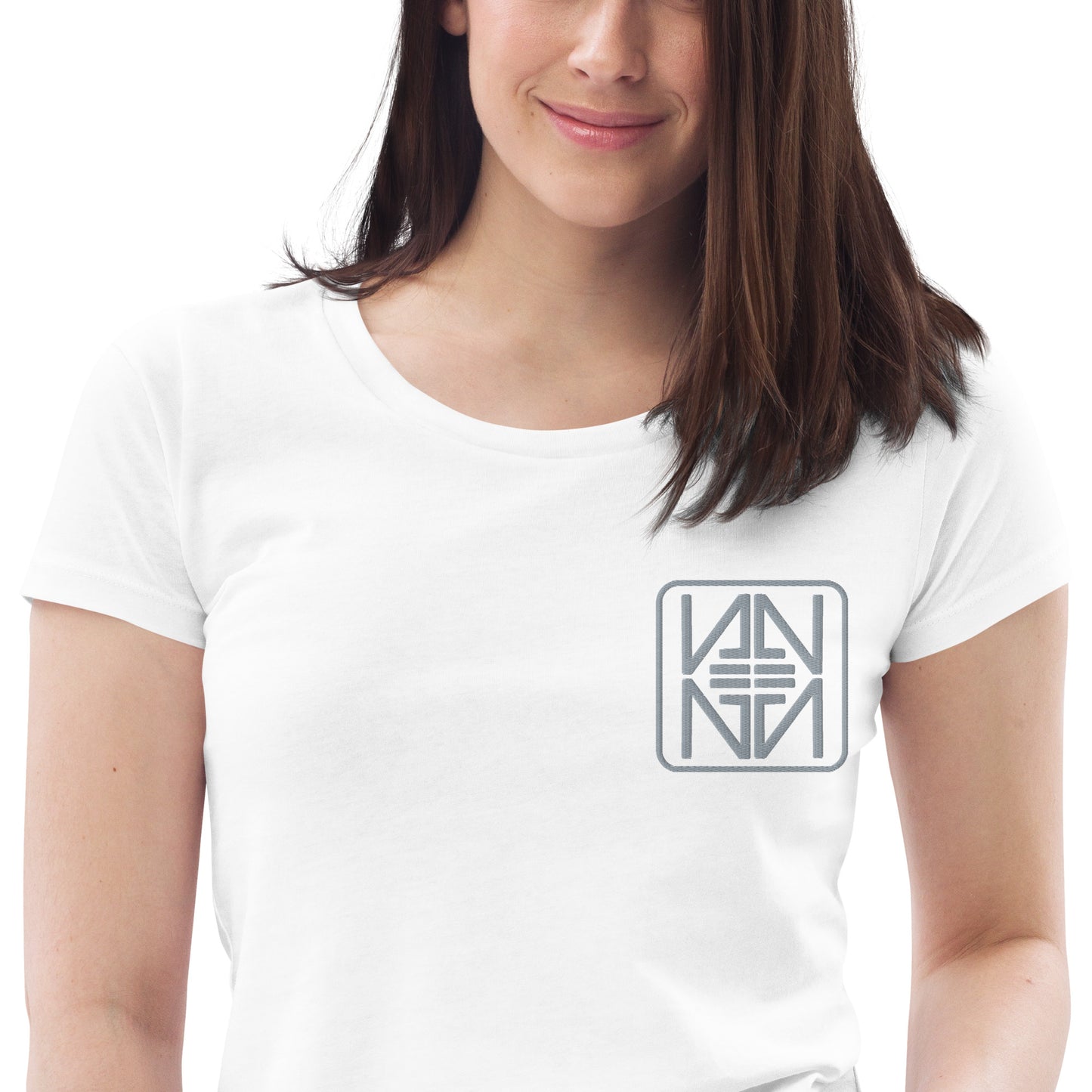 Camiseta ecológica ajustada para mujer